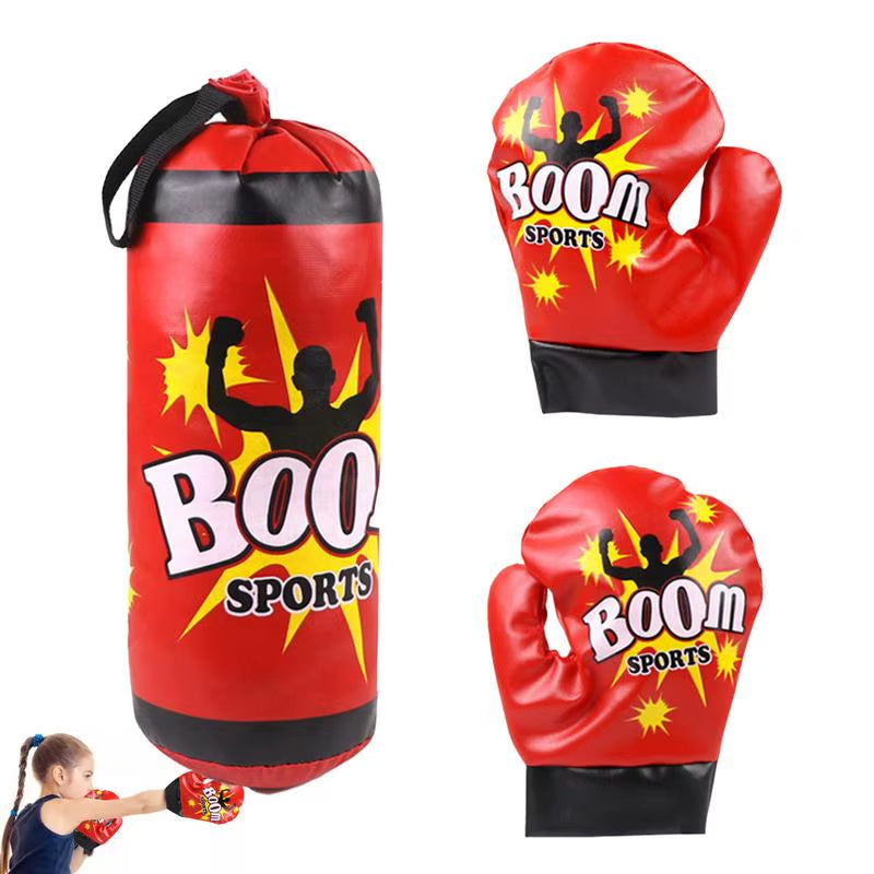 Boxing Bag for Kids Professional Kid Boxing Set with Gloves Sandbag Boxing Training Equipment for Kids Teens Practice Punching